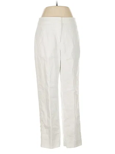 Pre-owned Jcrew Linen Pants In White