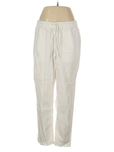 Pre-owned Jcrew Linen Pants In White