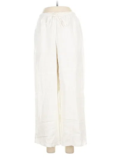 Pre-owned Jcrew Linen Pants In White