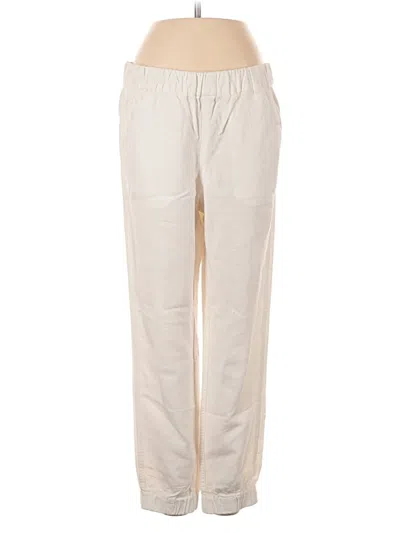 Pre-owned Jcrew Linen Pants In White