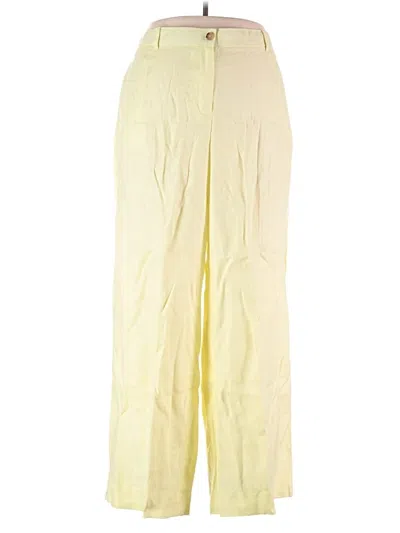 Jcrew Linen Pants In Yellow