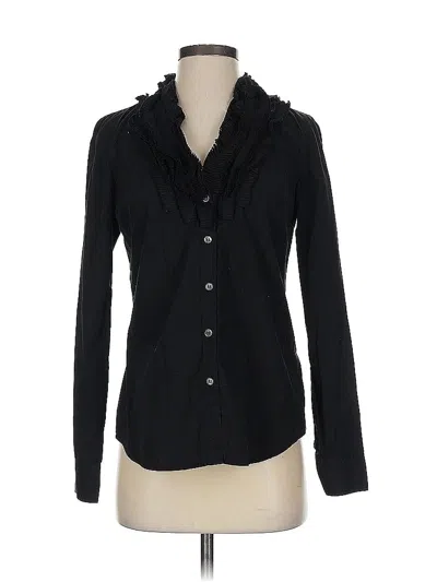 Pre-owned Jcrew Long Sleeve Blouse In Black