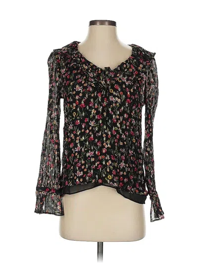 Pre-owned Jcrew Long Sleeve Blouse In Black