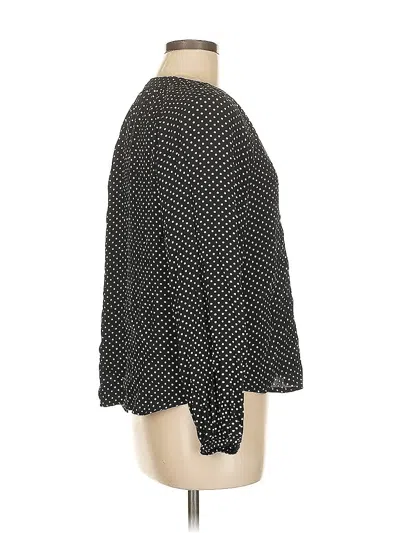 Pre-owned Jcrew Long Sleeve Blouse In Black