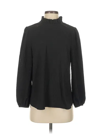 Pre-owned Jcrew Long Sleeve Blouse In Black