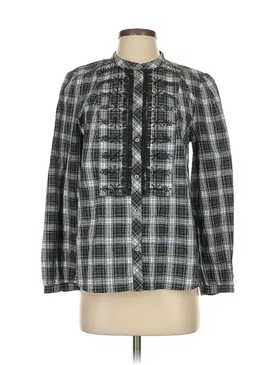 Pre-owned Jcrew Long Sleeve Blouse In Black