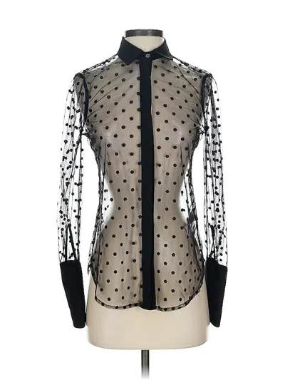 Pre-owned Jcrew Long Sleeve Blouse In Black