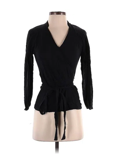 Pre-owned Jcrew Long Sleeve Blouse In Black