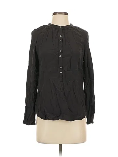 Pre-owned Jcrew Long Sleeve Blouse In Black