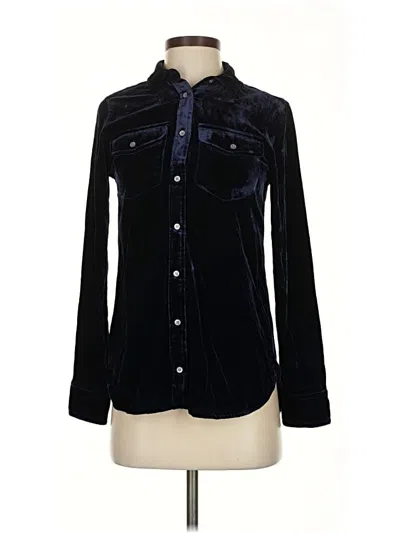 Pre-owned Jcrew Long Sleeve Blouse In Black