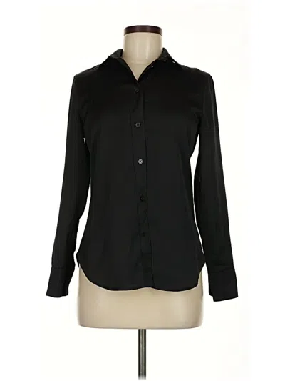Pre-owned Jcrew Long Sleeve Blouse In Black