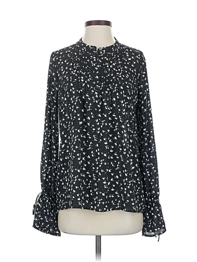 Pre-owned Jcrew Long Sleeve Blouse In Black