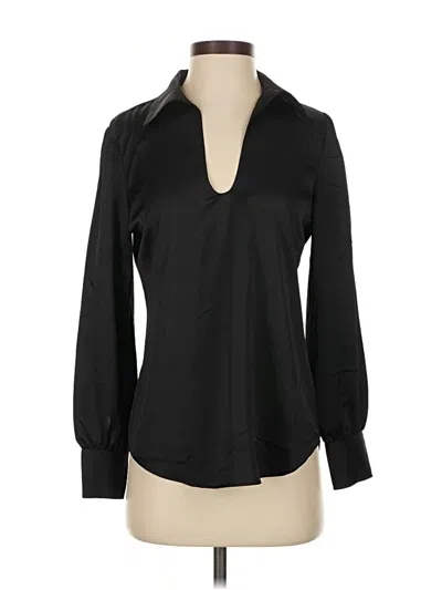 Pre-owned Jcrew Long Sleeve Blouse In Black