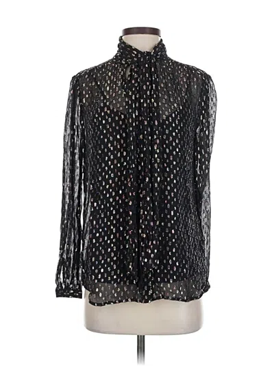 Pre-owned Jcrew Long Sleeve Blouse In Black