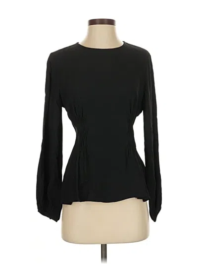 Jcrew Long Sleeve Blouse In Black