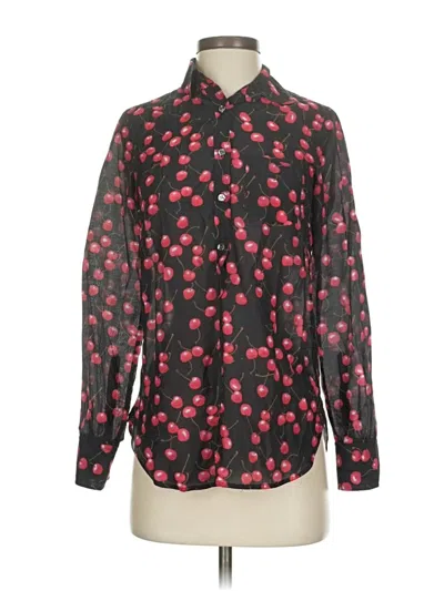 Pre-owned Jcrew Long Sleeve Blouse In Black