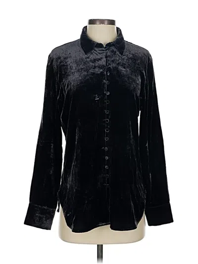 Pre-owned Jcrew Long Sleeve Blouse In Black
