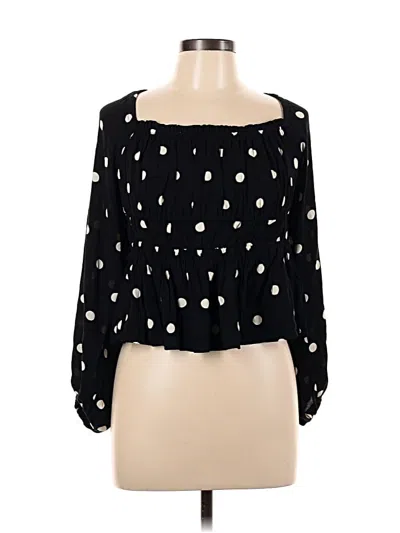 Jcrew Long Sleeve Blouse In Black