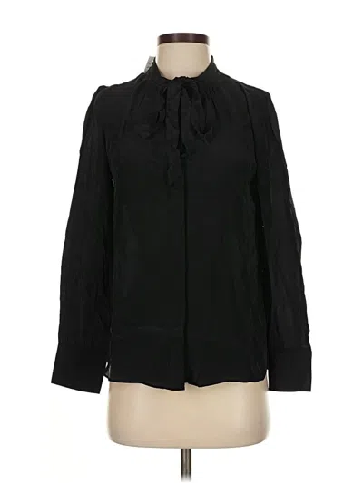 Jcrew Long Sleeve Blouse In Black