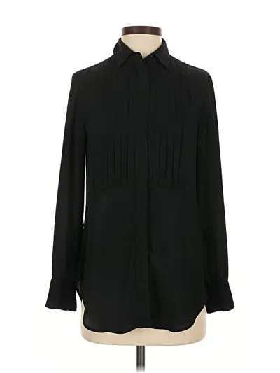 Pre-owned Jcrew Long Sleeve Blouse In Black