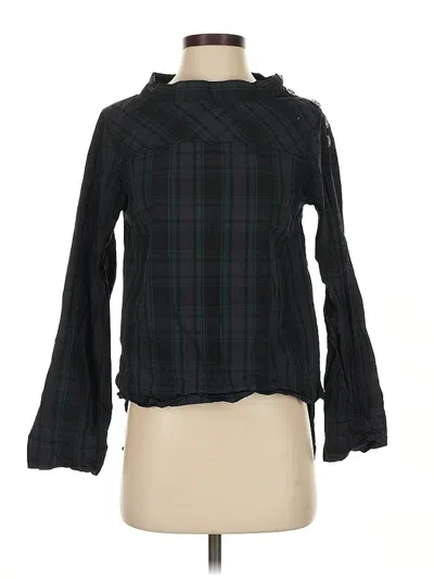 Pre-owned Jcrew Long Sleeve Blouse In Black