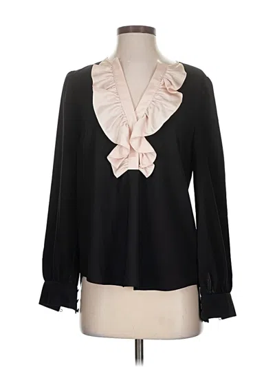 Pre-owned Jcrew Long Sleeve Blouse In Black