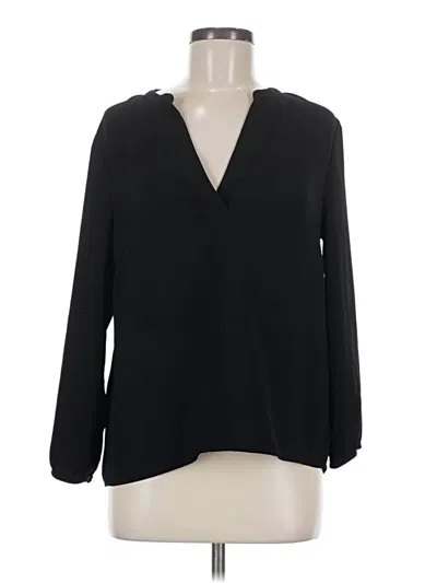Pre-owned Jcrew Long Sleeve Blouse In Black