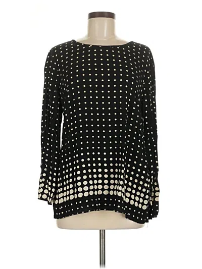 Pre-owned Jcrew Long Sleeve Blouse In Black