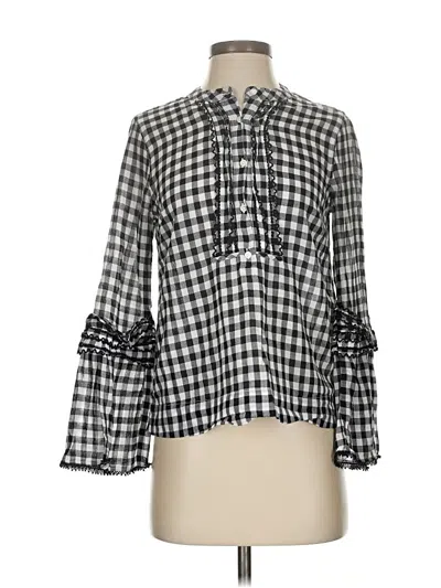 Pre-owned Jcrew Long Sleeve Blouse In Black