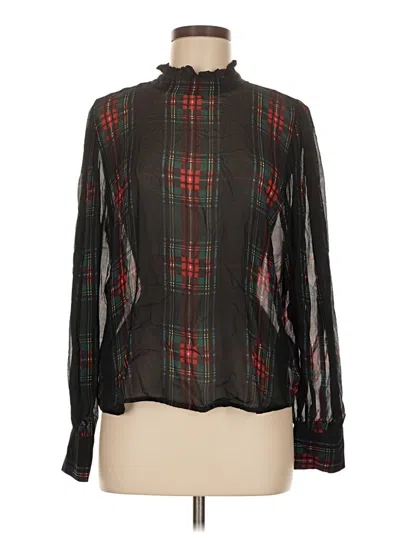 Pre-owned Jcrew Long Sleeve Blouse In Black
