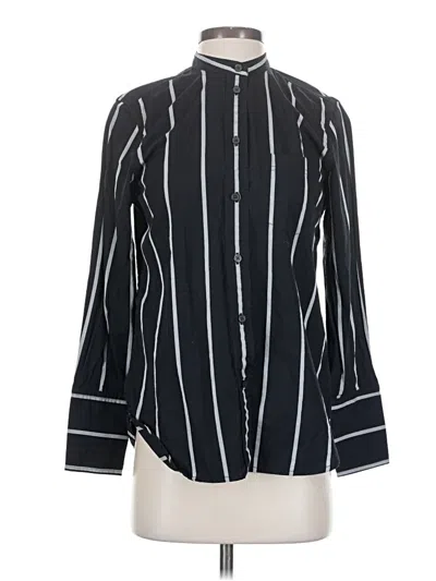 Pre-owned Jcrew Long Sleeve Blouse In Black