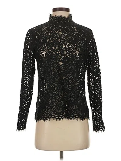 Pre-owned Jcrew Long Sleeve Blouse In Black