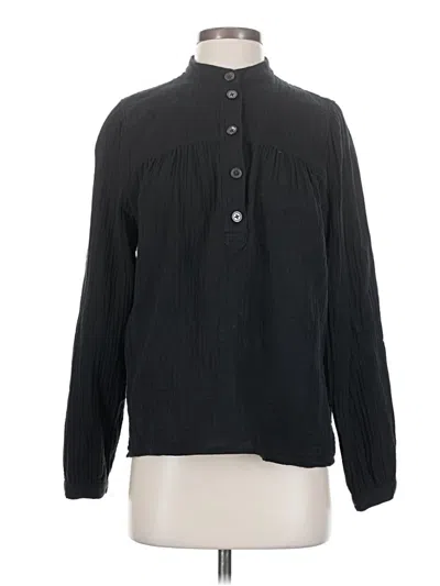 Pre-owned Jcrew Long Sleeve Blouse In Black