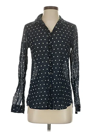Pre-owned Jcrew Long Sleeve Blouse In Black