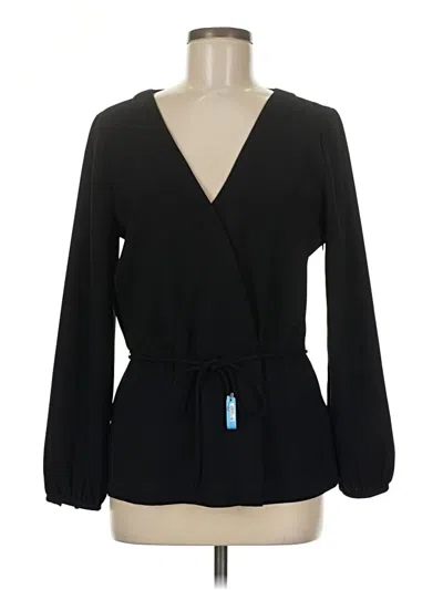 Pre-owned Jcrew Long Sleeve Blouse In Black