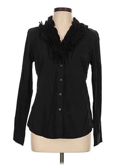 Pre-owned Jcrew Long Sleeve Blouse In Black