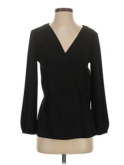 Pre-owned Jcrew Long Sleeve Blouse In Black