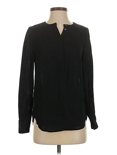 Pre-owned Jcrew Long Sleeve Blouse In Black