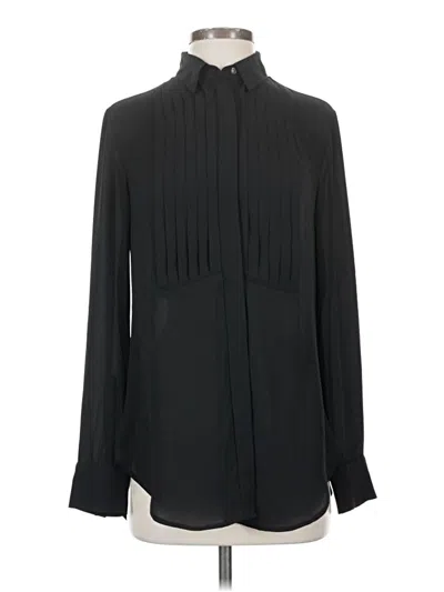 Pre-owned Jcrew Long Sleeve Blouse In Black