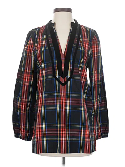 Pre-owned Jcrew Long Sleeve Blouse In Black