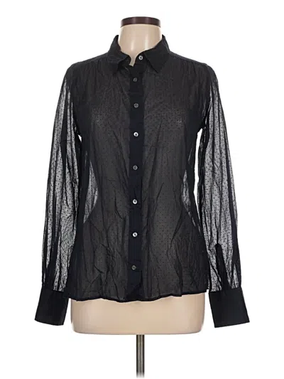 Pre-owned Jcrew Long Sleeve Blouse In Black