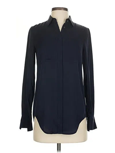 Pre-owned Jcrew Long Sleeve Blouse In Black