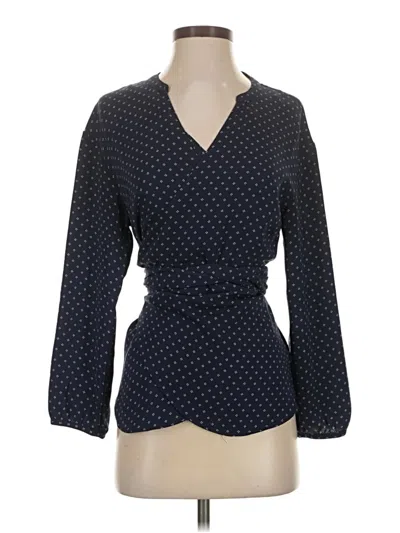 Pre-owned Jcrew Long Sleeve Blouse In Black
