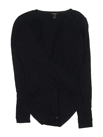 Pre-owned Jcrew Long Sleeve Blouse In Black