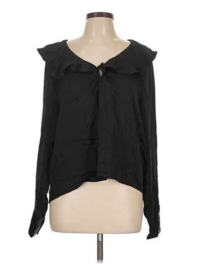 Jcrew Long Sleeve Blouse In Black