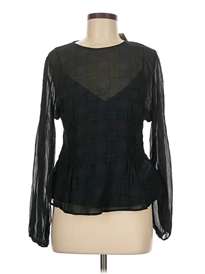 Jcrew Long Sleeve Blouse In Black