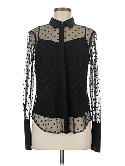 Pre-owned Jcrew Long Sleeve Blouse In Black