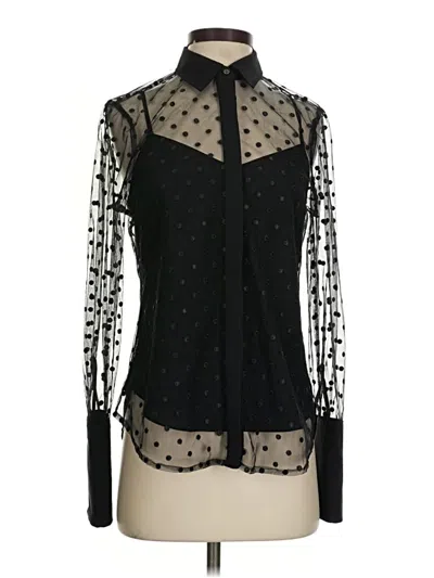 Pre-owned Jcrew Long Sleeve Blouse In Black