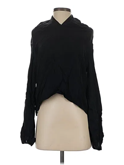 Jcrew Long Sleeve Blouse In Black