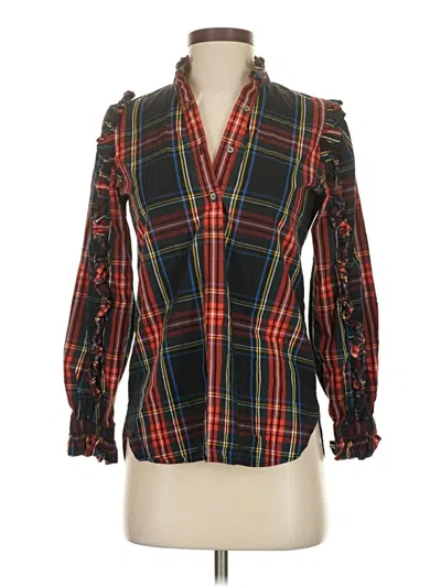 Pre-owned Jcrew Long Sleeve Blouse In Black